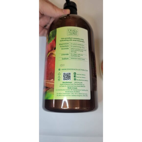 Dead Sea Collection Refresh & Nourish 33.8 Oz & 16.9 Oz New Bundle Set Apple Cin - Picture 8 of 11
